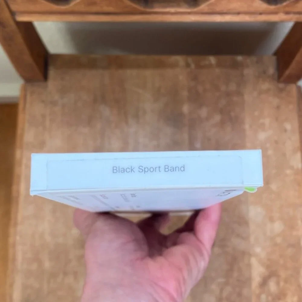 Sport Band Space Black Stainless Steel Pin 44MM, New, Sealed in Box